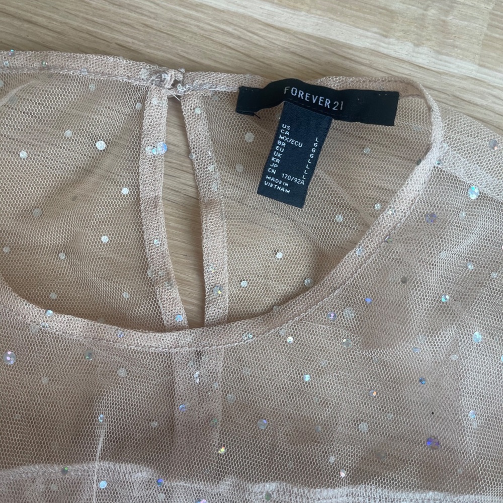 Ruffle Nylon Blouse - Picture 3 of 3